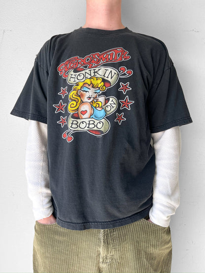 90’s Aerosmith American Tattoo Art Shirt - XL