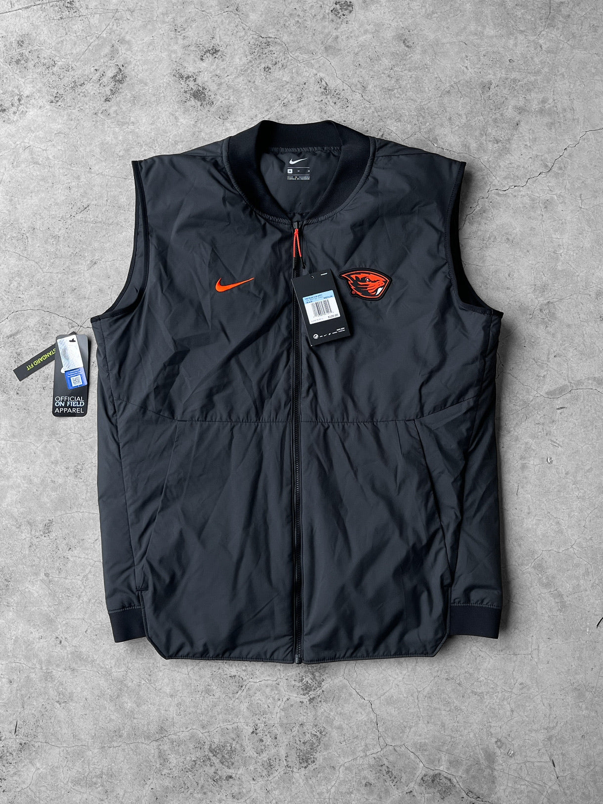 Nike Oregon State Zip Up Vest NWT - M