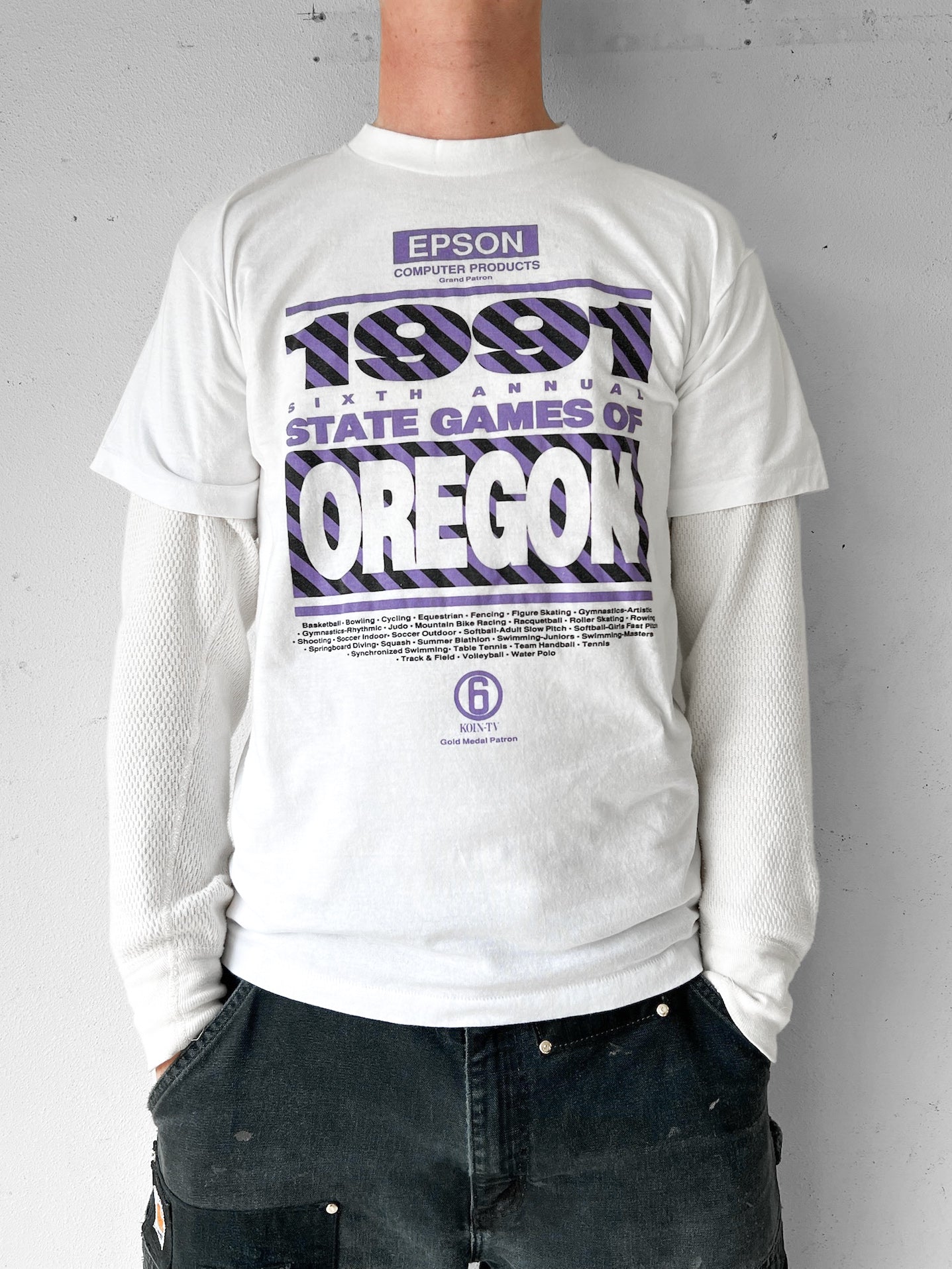 1991 Nike Oregon State Games Shirt - M