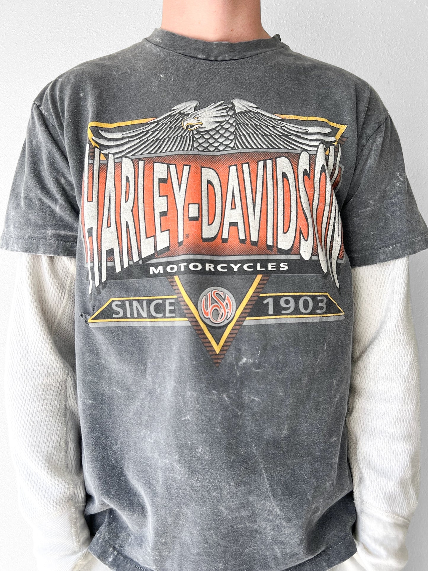 90’s Harley Davidson Stone Wash Shirt - XL