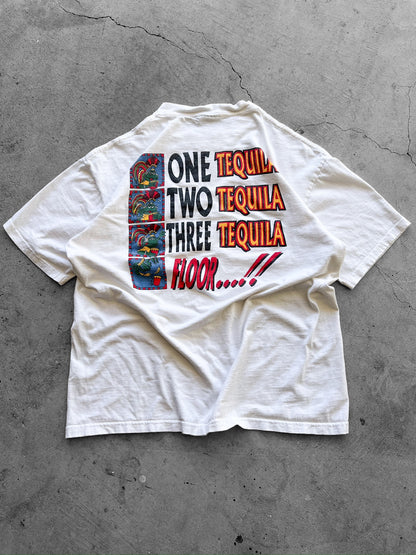 90’s “4 Stages of Tequila” Cabo Mexico Shirt - L