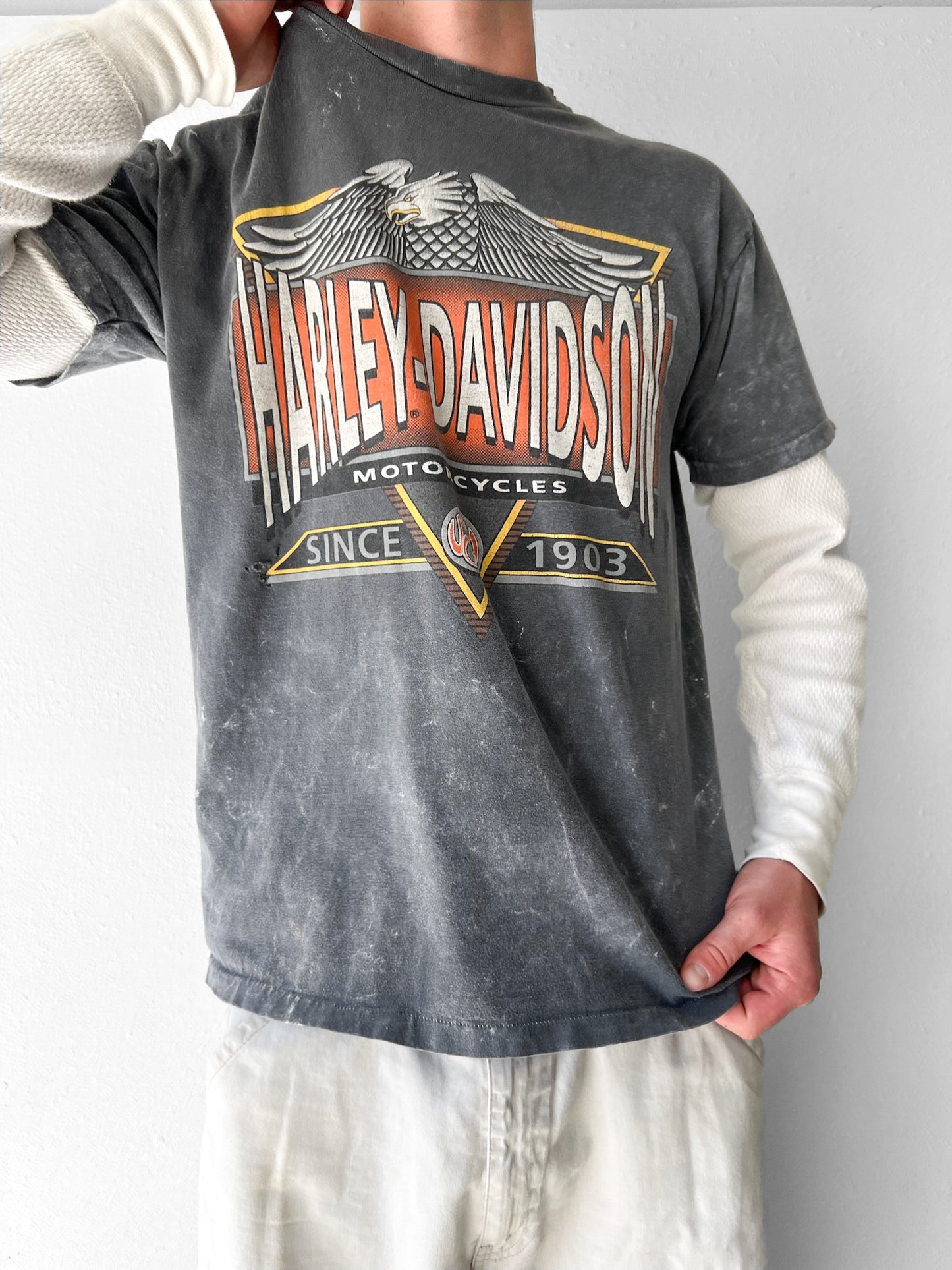 90’s Harley Davidson Stone Wash Shirt - XL