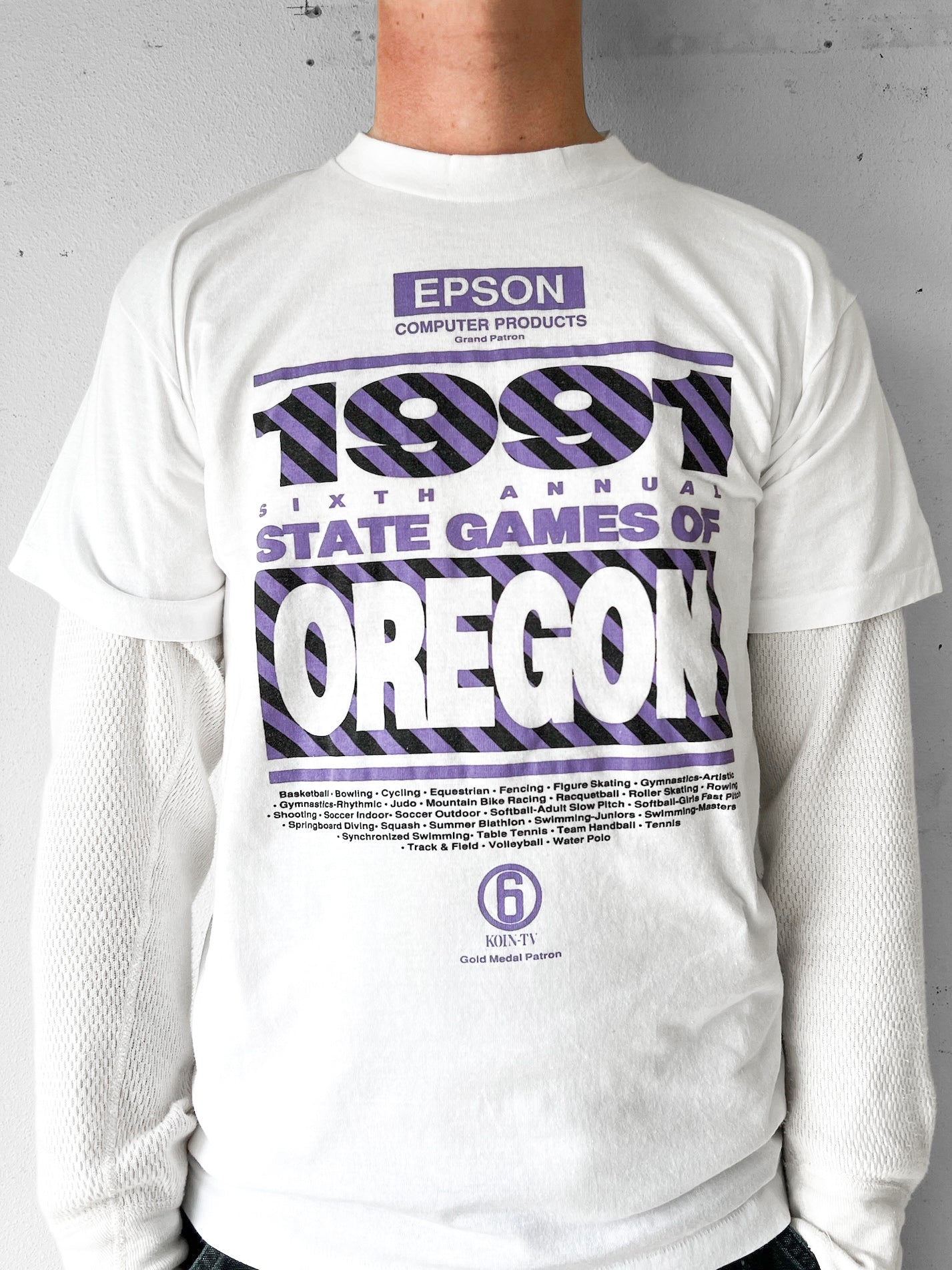 1991 Nike Oregon State Games Shirt - M