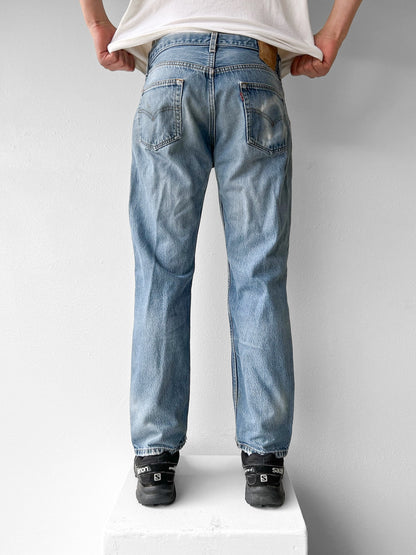 Levi's 501 Lightwash Denim Jeans Pants - 36 x 33