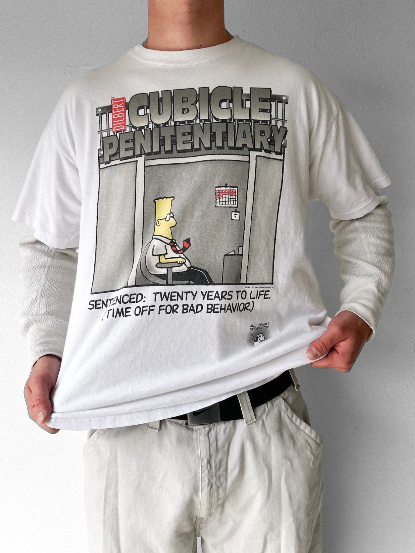 90’s Cubical Penetentary Comedy Art Shirt - XL