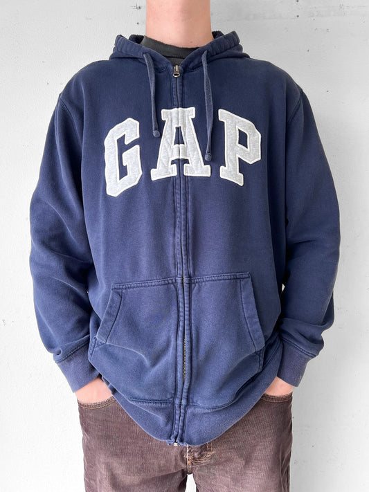 90’s GAP Zip-Up Hoodie - XL