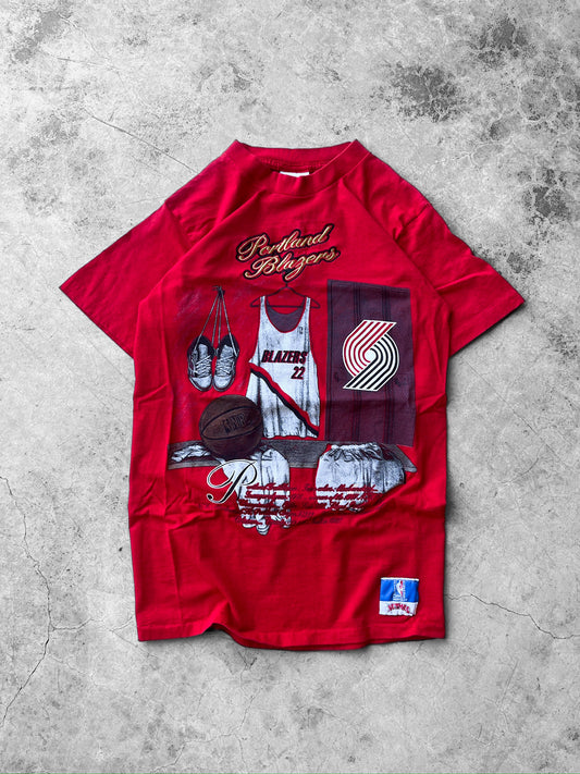 90’s Portland Trailblazers NBA Nutmeg Shirt - M