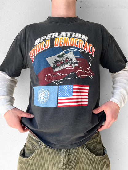 90’s Operation Uphold Democracy Military Shirt - M