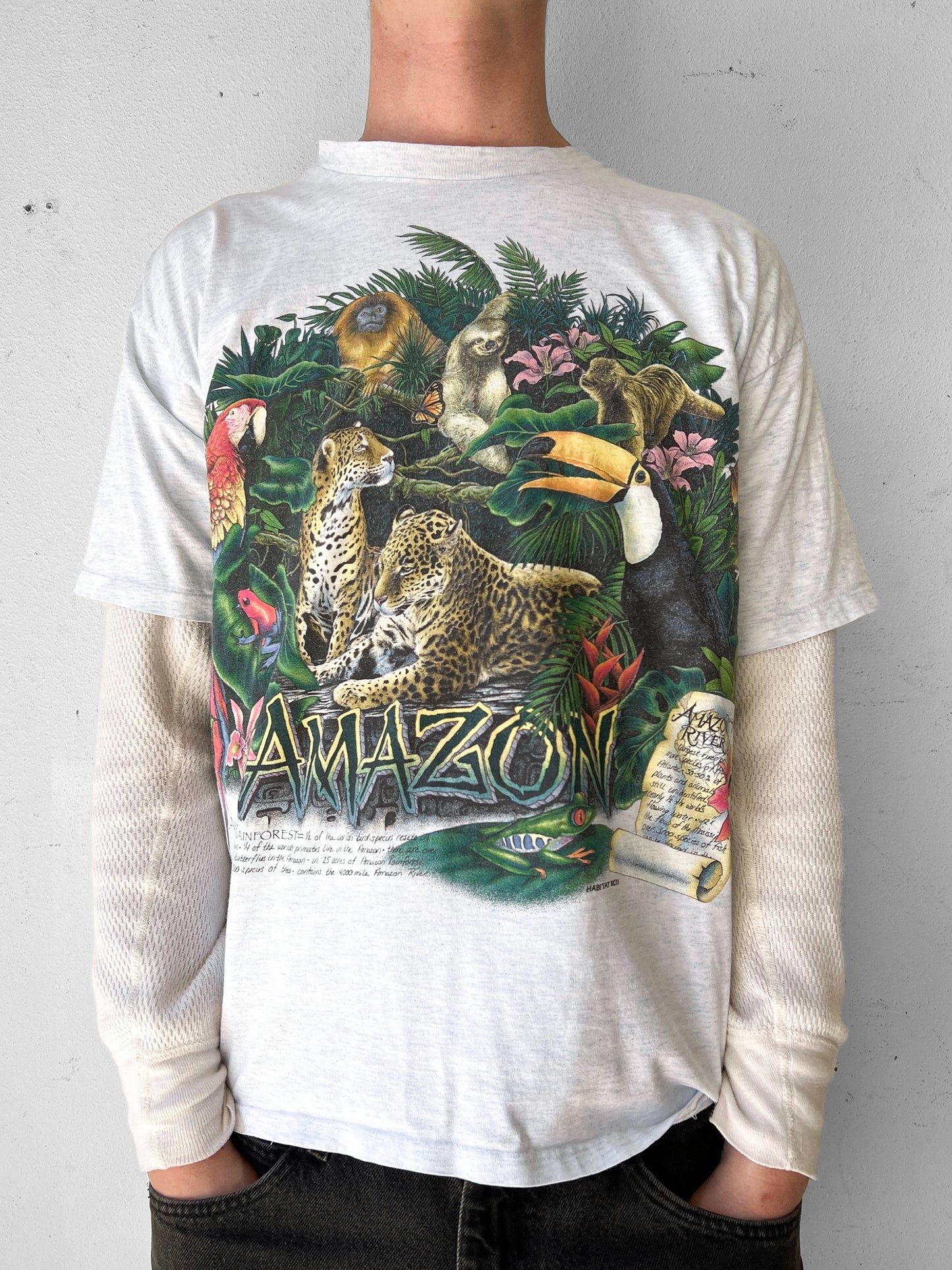 90’s Amazon Rainforest AOP Shirt - L
