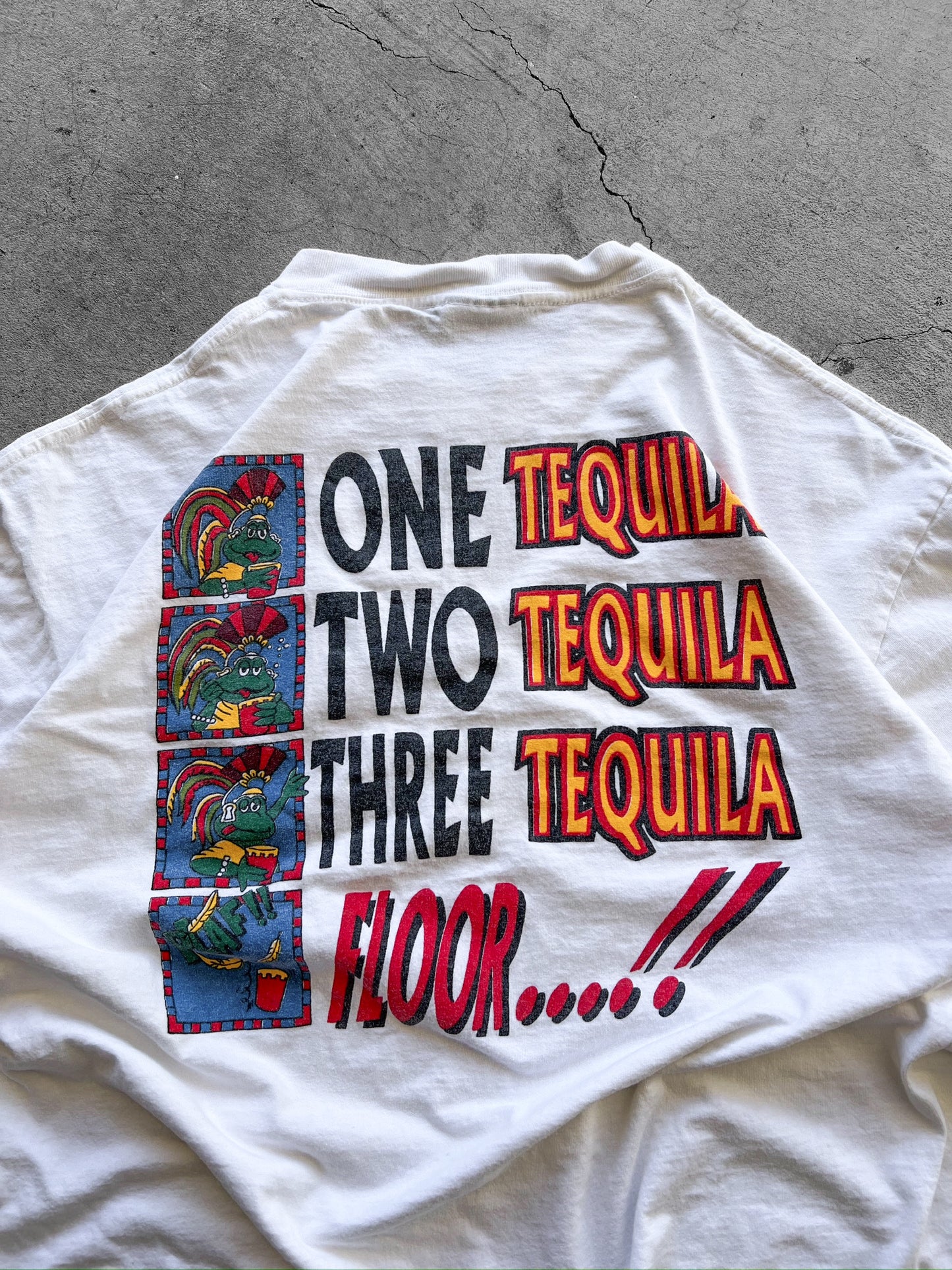 90’s “4 Stages of Tequila” Cabo Mexico Shirt - L
