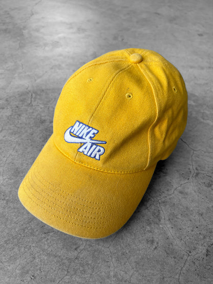 90s Yellow Nike Air Velcro Strapback Hat