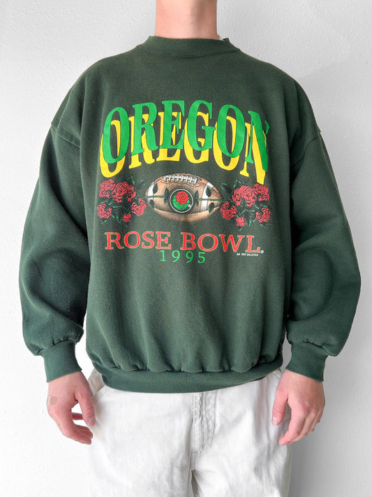 90’s UofO Oregon Ducks 1995 Rose Bowl Crewneck - XL