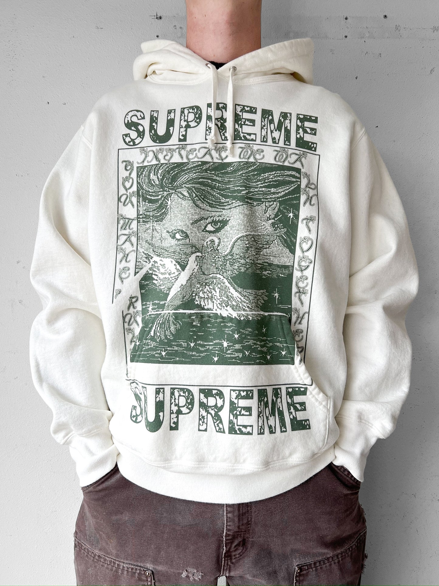 FW19 Supreme ‘Doves’ Hoodie - L