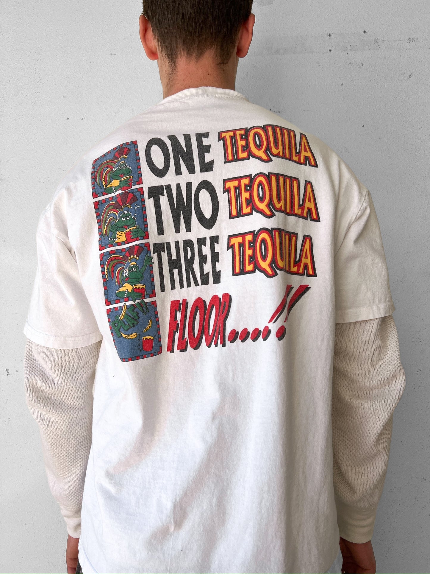 90’s “4 Stages of Tequila” Cabo Mexico Shirt - L