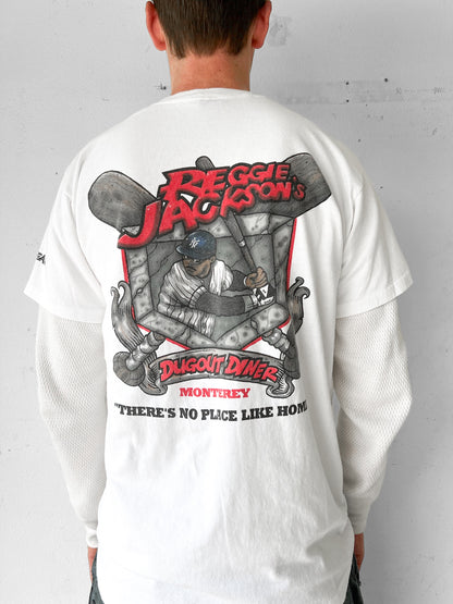 90’s No Fear Reggie Jackson MLB Shirt - L