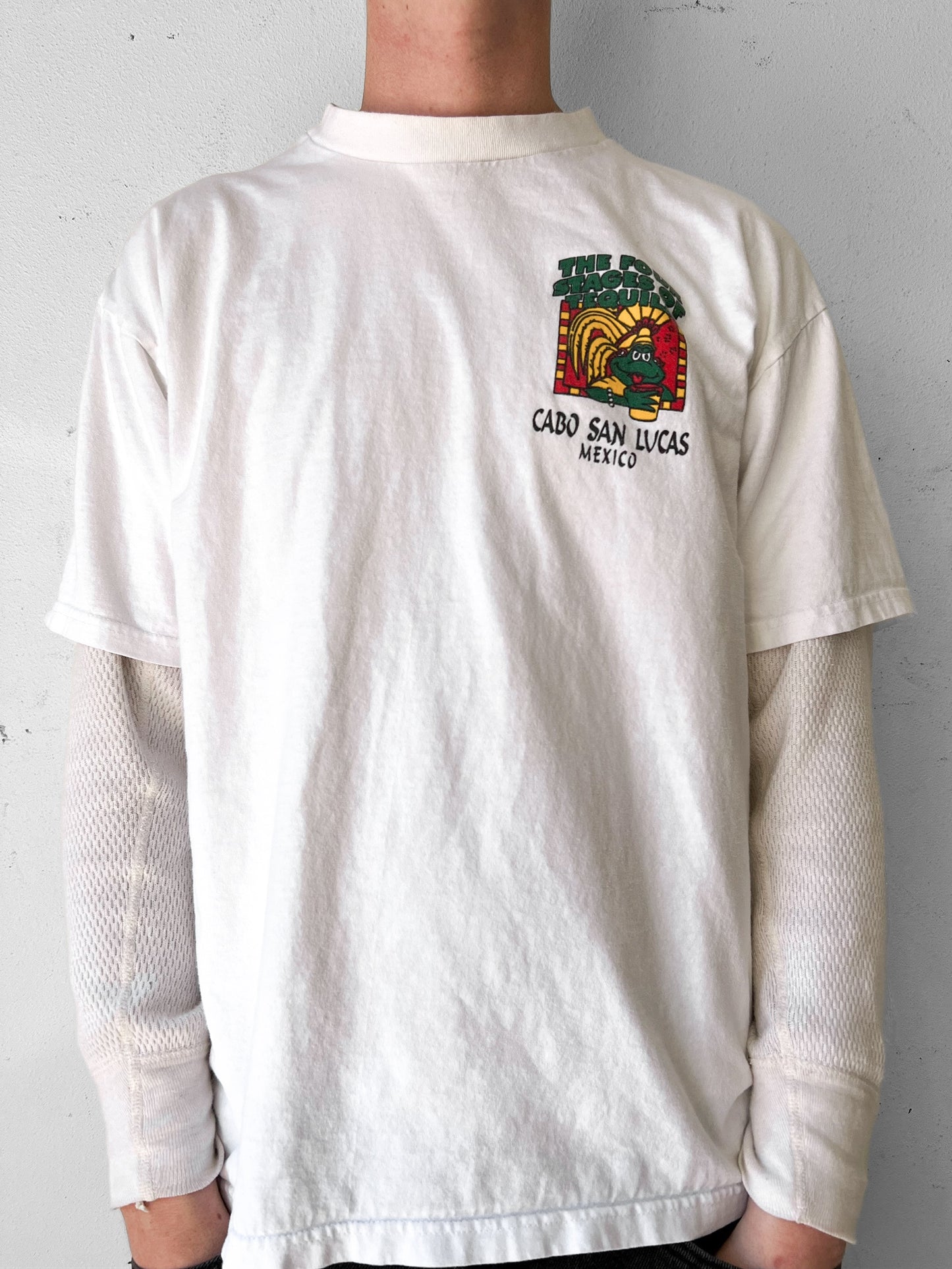 90’s “4 Stages of Tequila” Cabo Mexico Shirt - L