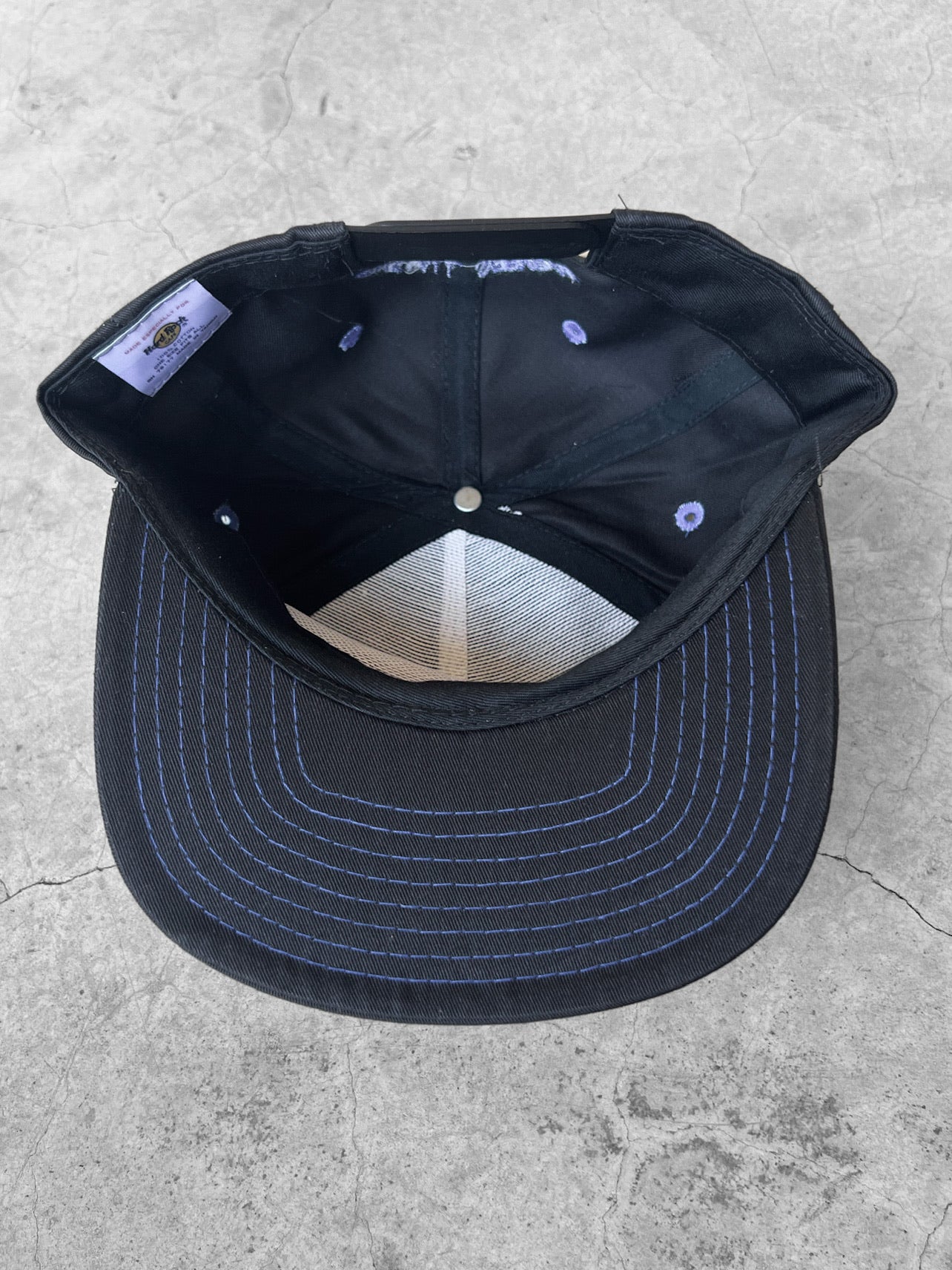 90's Black Hard Rock Cafe Snapback Hat