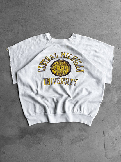 70's Central Michigan University Cutoff Crewneck Sweat - S