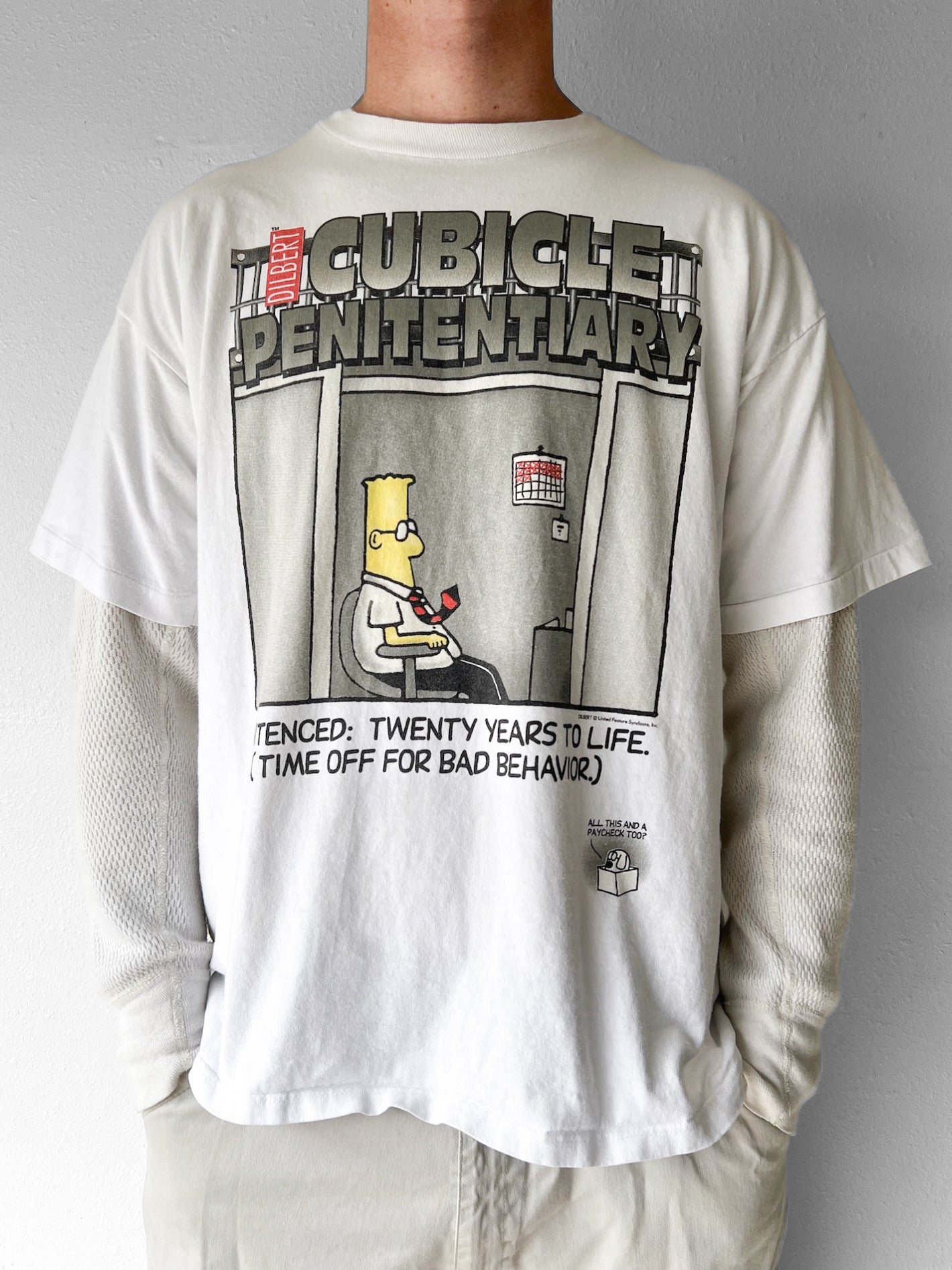 90’s Cubical Penetentary Comedy Art Shirt - XL