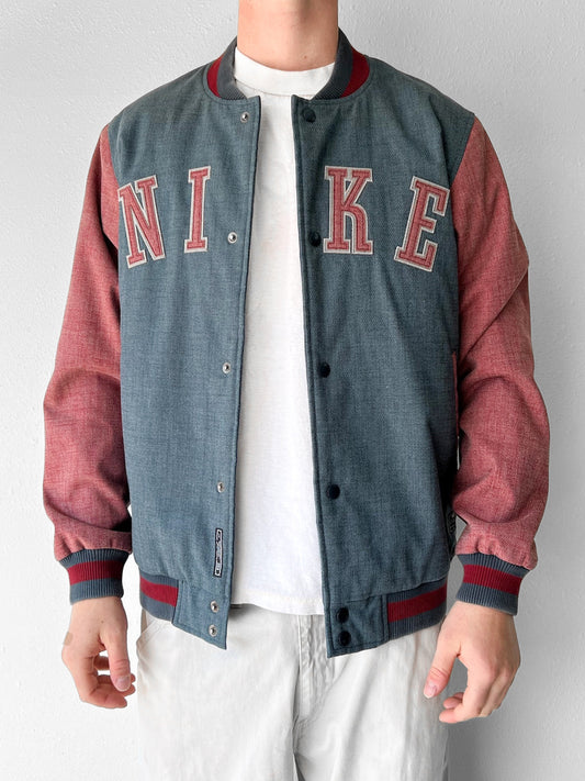90’s Nike Spell-out Bomber Jacket - M
