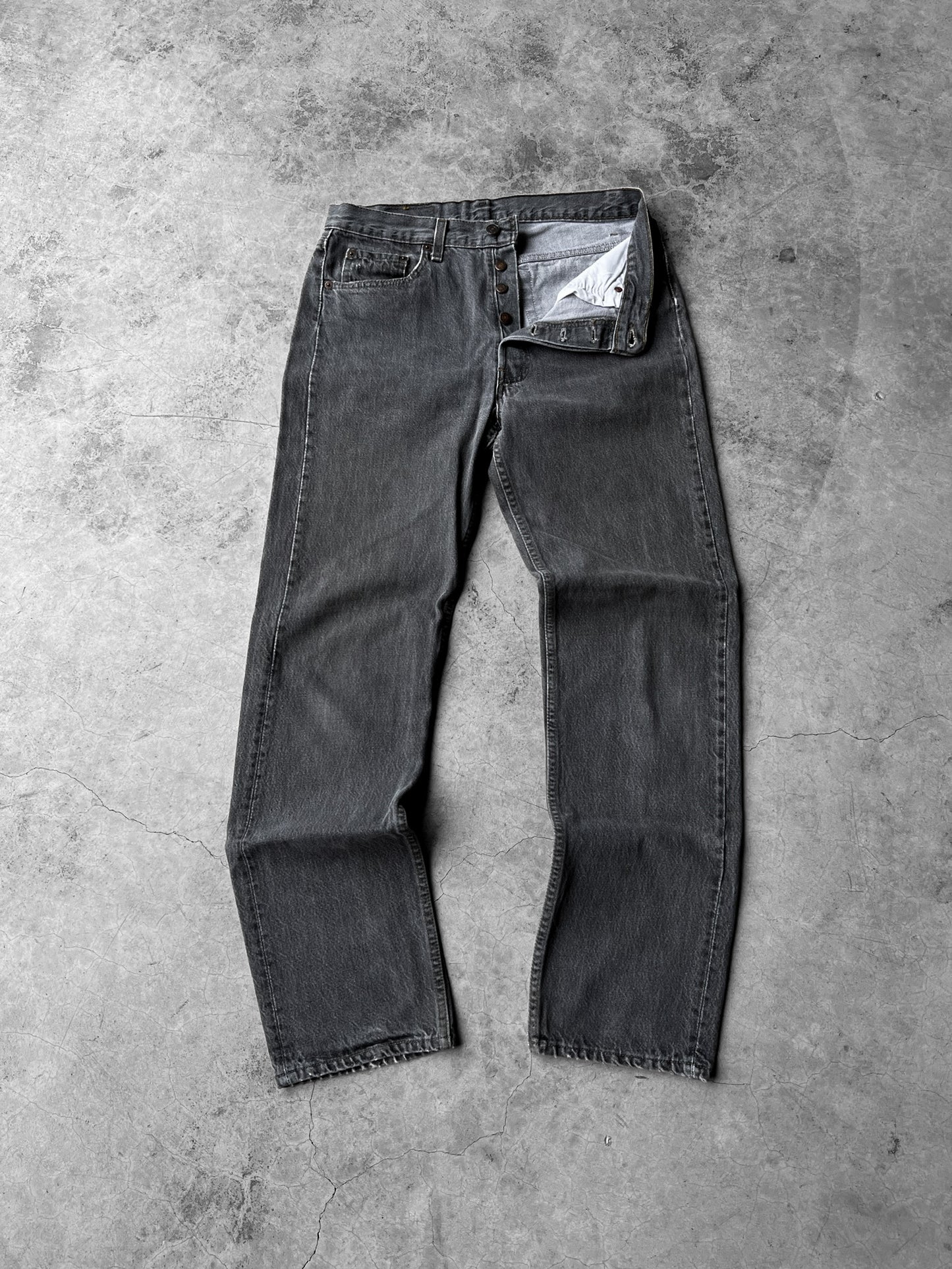 Levi's 501 Faded Jeans Black - 33 x 34