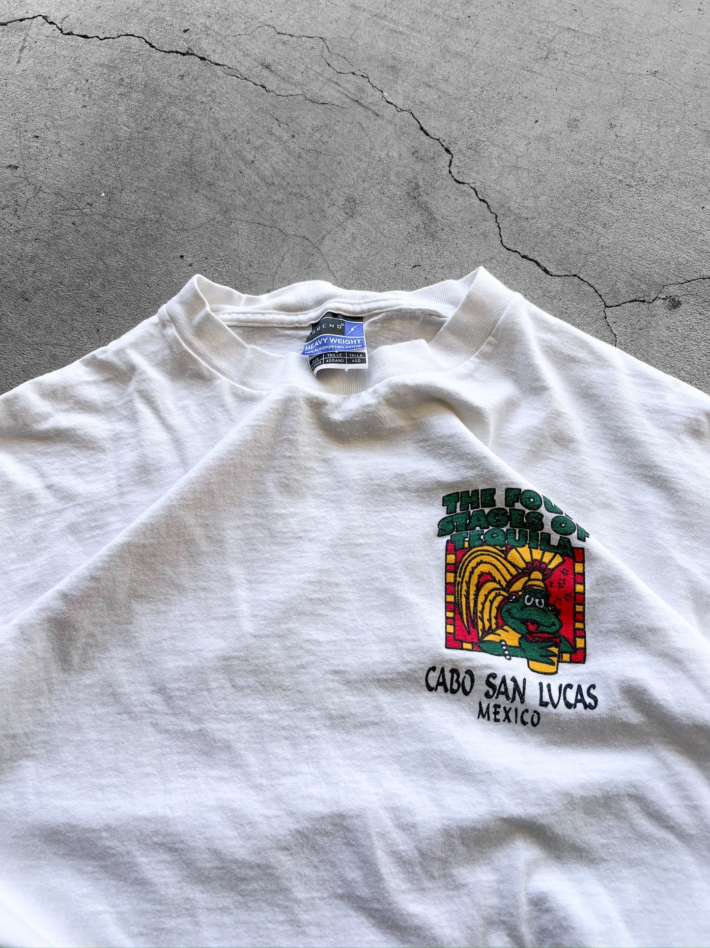 90’s “4 Stages of Tequila” Cabo Mexico Shirt - L