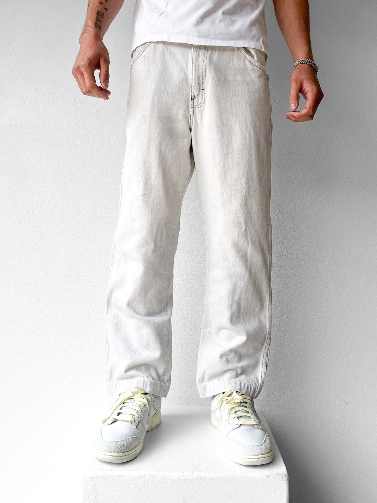 70’s Branders White Jeans - 34 x 30