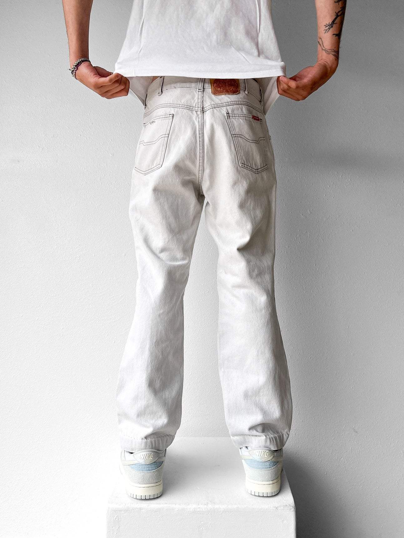 70’s Branders White Jeans - 34 x 30