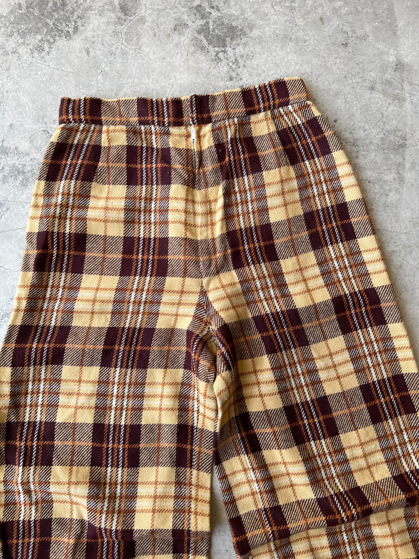 70’s Wool Checkered Pants - Ladies