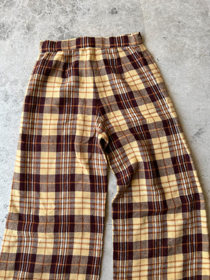 70’s Wool Checkered Pants - Ladies